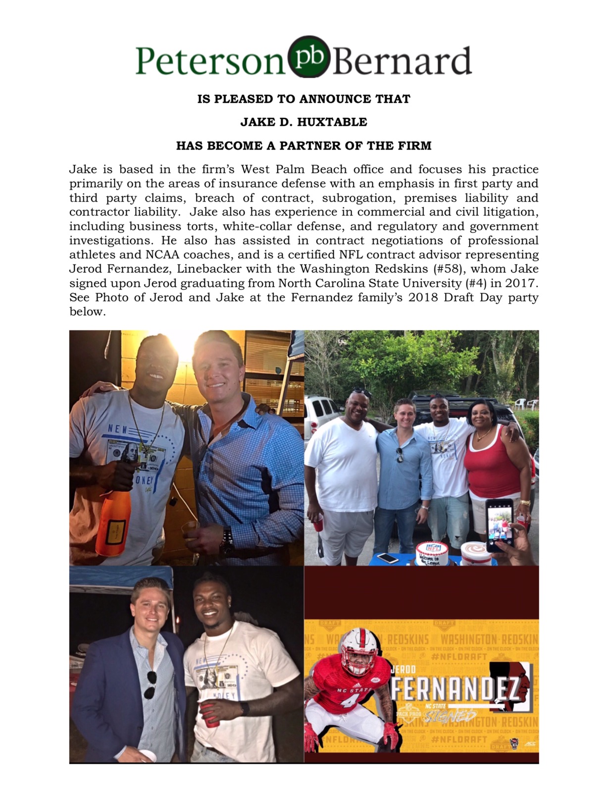Jake Huxtable becomes partner Jake Huxtable becomes partner